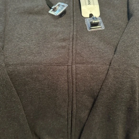 Hoodiebuddie Charcoal Zip-Up Hoodie with Earbuds - Picture 8 of 9